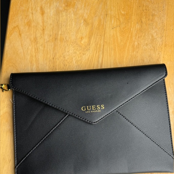 Guess Black Leather Clutch with Tassel - Picture 4 of 9